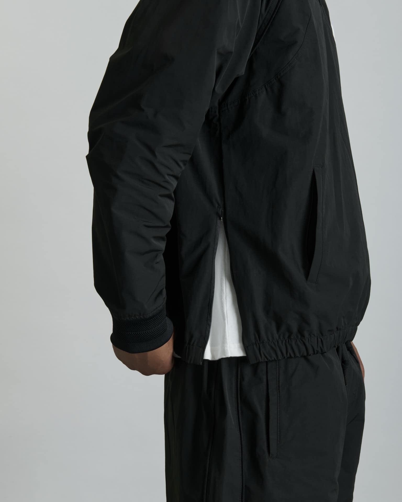 Larkin Black Track Pullover Jacket