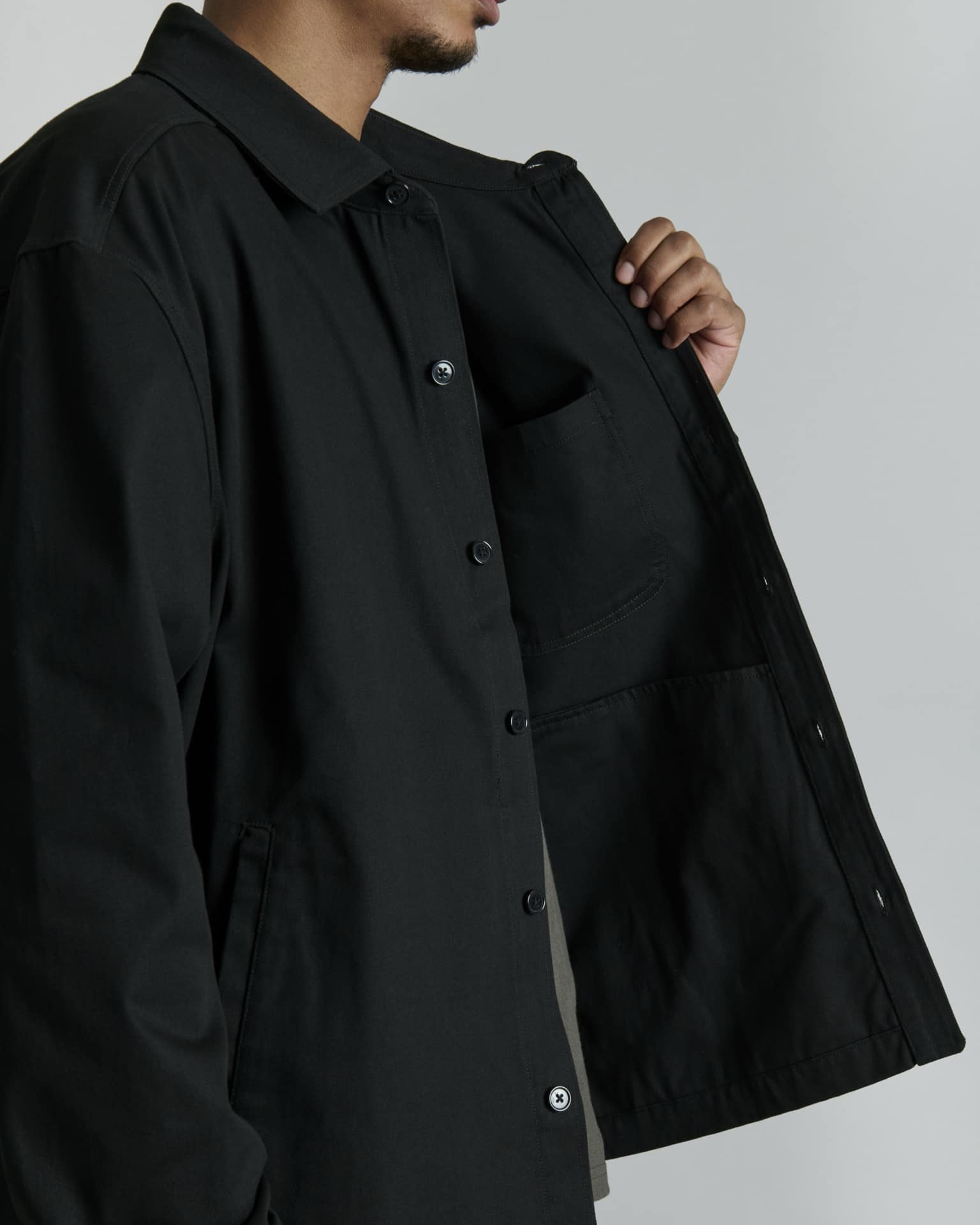 Ellicott Black Shirt Jacket