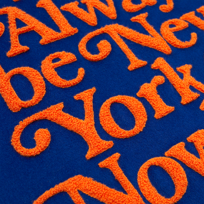 New York or Nowhere x New York Mets Light Royal Motto Varsity Jacket