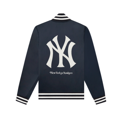 New York or Nowhere x New York Yankees Midnight Satin Jacket