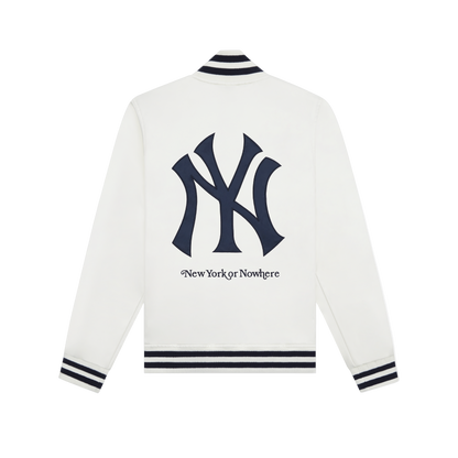 New York or Nowhere x New York Yankees White Satin Jacket