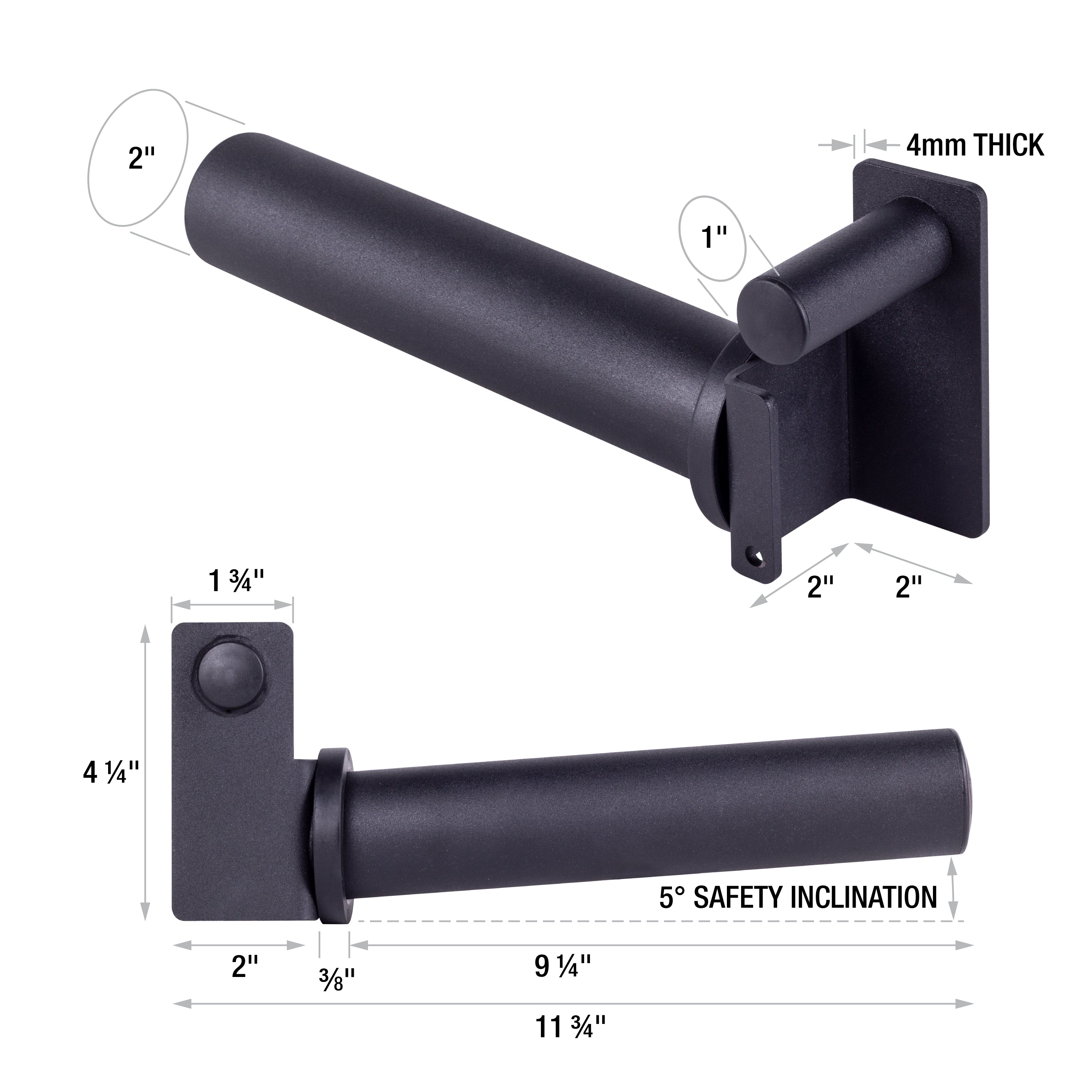 AmStaff Olympic Weight Plate Storage Pegs for Power Racks (Pair)