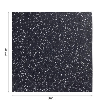 Rubber Mat 20" x 20" x 20mm - Grey Speckle