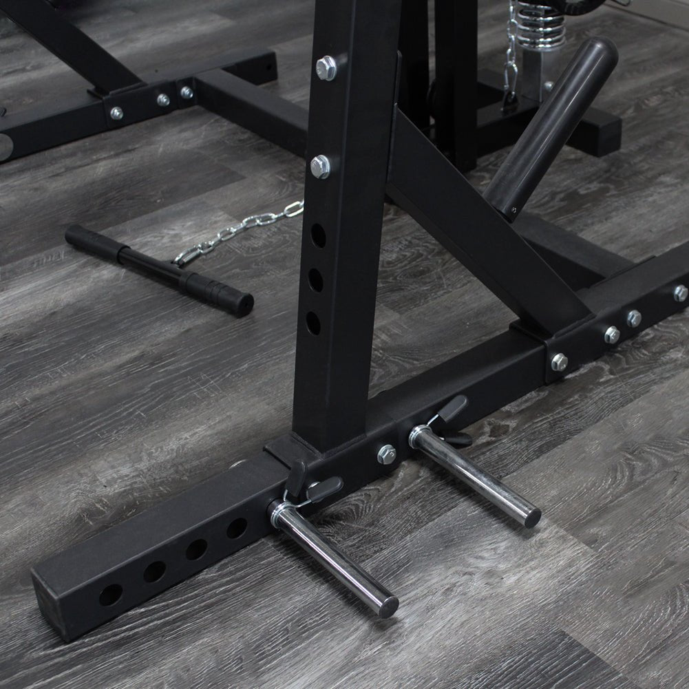 AmStaff TP007 Half Rack System with Lat/Pull Down Attachment